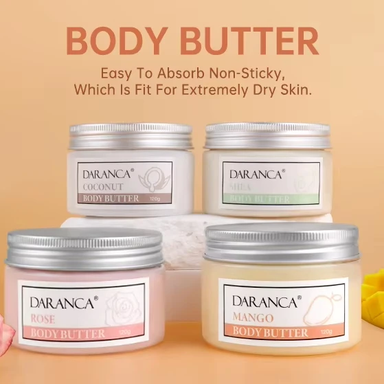 2024 Most Popular 4 fragrances Body Butter Organic Revitalize Nourishing Deep Moisturizer Body Lotion Body Cream