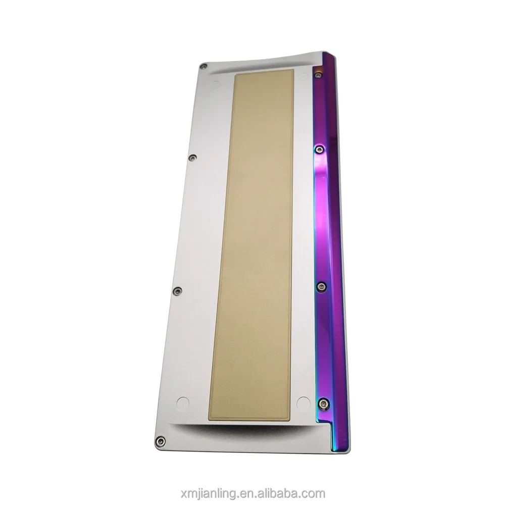 Алюминиевая Высококачественная цветная rgb анодированная механическая клавиатура на заказ