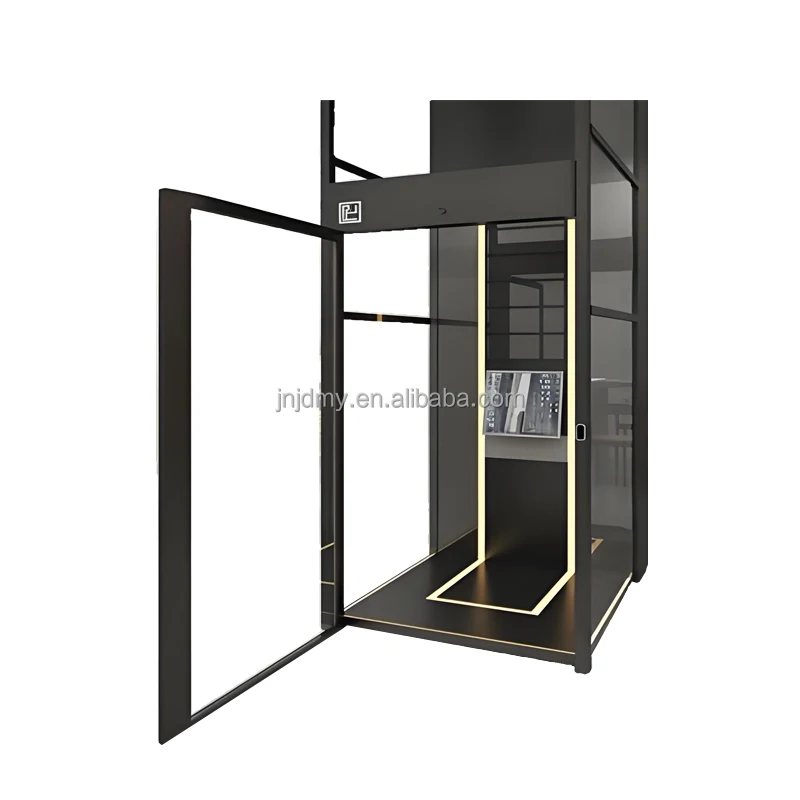 2 floor sleek contemporary glass villa home elevator for ideal option