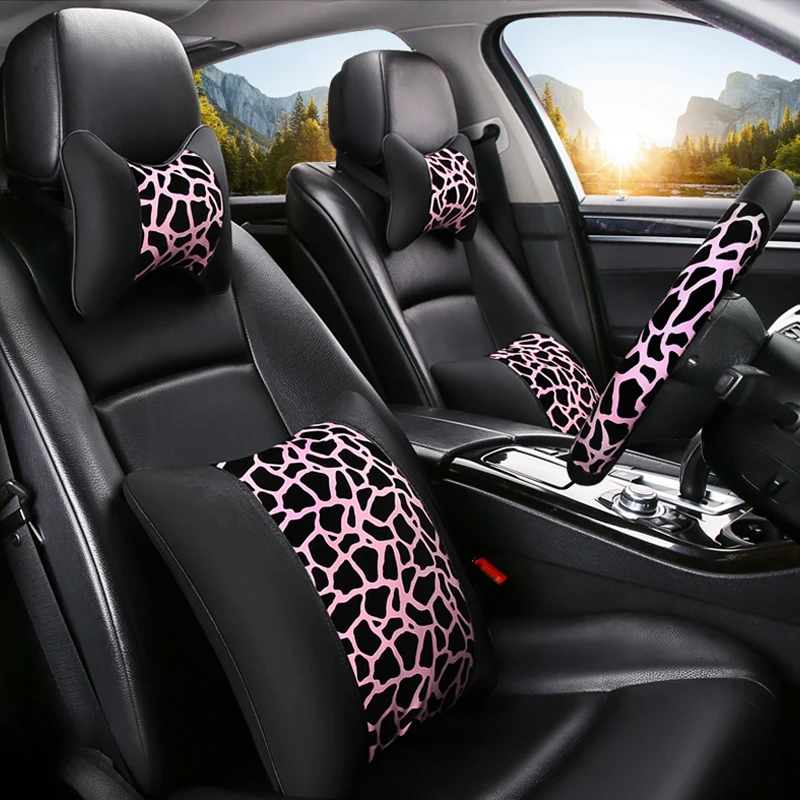 Custom universal car accessories protection soft car seat belt cover beige car seat belt pad