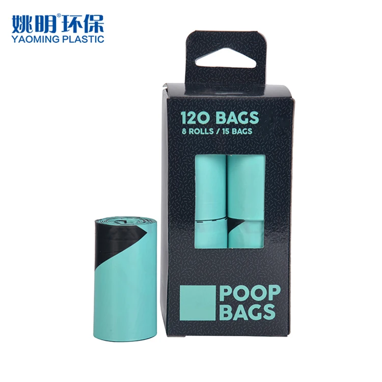 Customize Printed Dog Poop Bags Extra Thick Strong 100% Compostable Biodegradable Products Doggy Bags