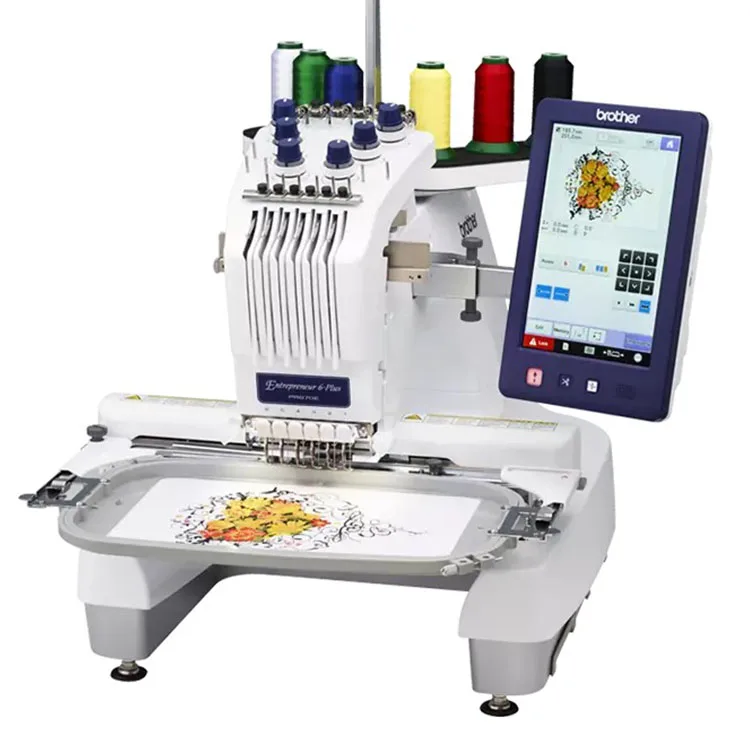 good price good condition brother PR 670E industrial embroidery sewing machine 6needle single head