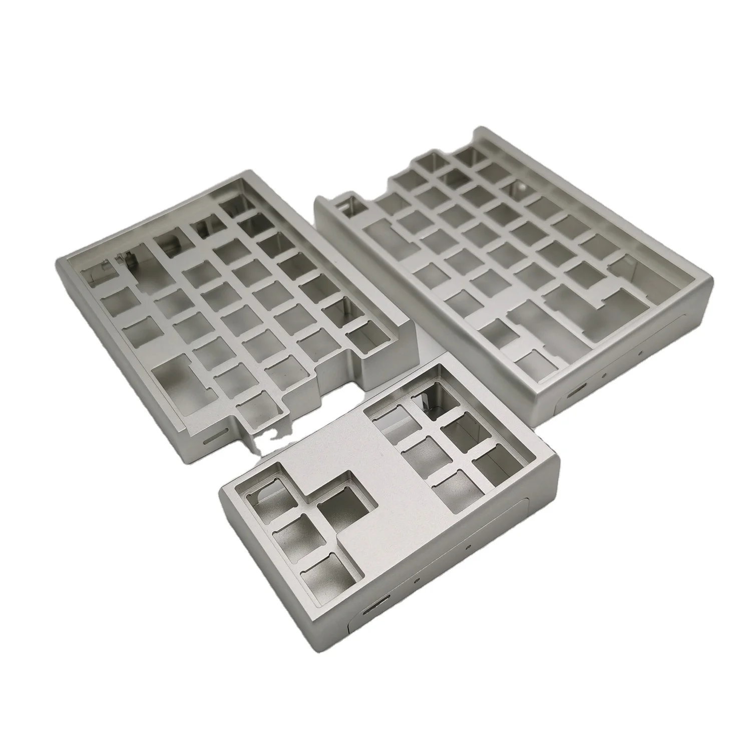 Customized Industrial Touch Pad Computer 60% 28 Milling Turning Aluminum Metal CNC Machining Keyboard Case