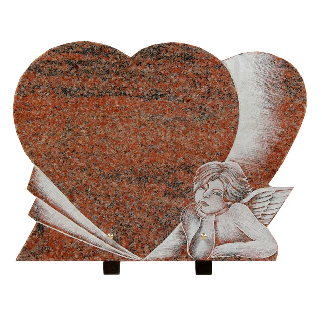 china wholesale funeral  plaque accessory with heart angel design