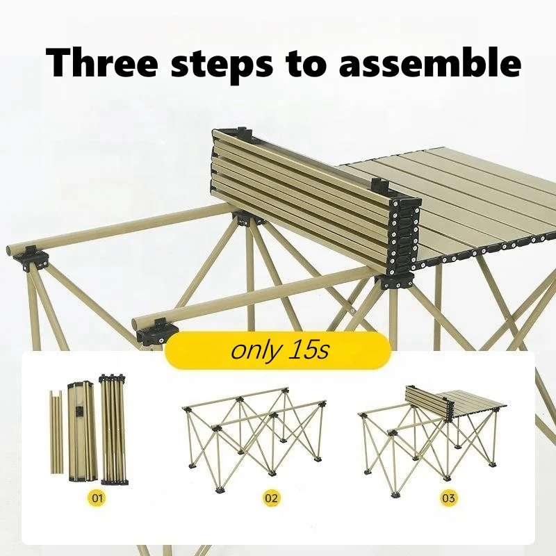 Polar Everest Factory Outdoor furniture camping accessories lightweight folding Chair Picnic Table Chair Set with portable bag