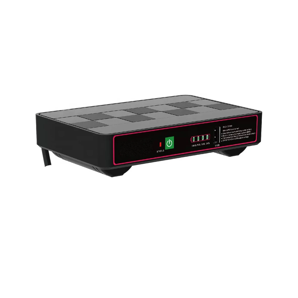 Прямая продажа с завода резервный источник питания литиевая батарея мини UPS DC 12 В 24 12000 мАч 38