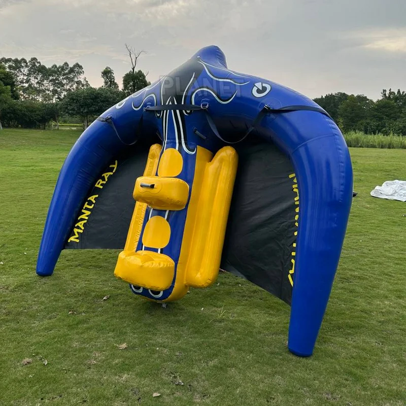 High Quality Aqua Park Water Tube Inflatable Towable Water Sports Manta Flying Kite Tube
