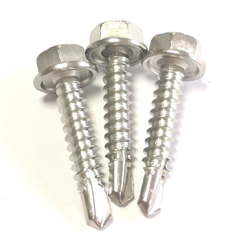 Good price hex flange head self drill ss screw