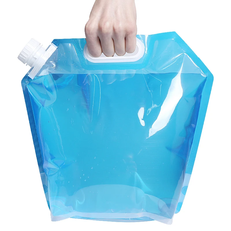 5L 10L large capacity portable water storage bags spout packaging pouch