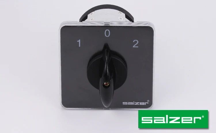 Salzer SAB75 1-0-2 3-позиционный поворотный переключатель 75A переменного тока 3-полюсный переключателем одобренный
