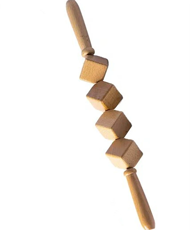 100% Wood Tool Wood Therapy Lymphatic Drainage Paddle Gua Sha Massage Soft Tissue wood therapy massage stick tools
