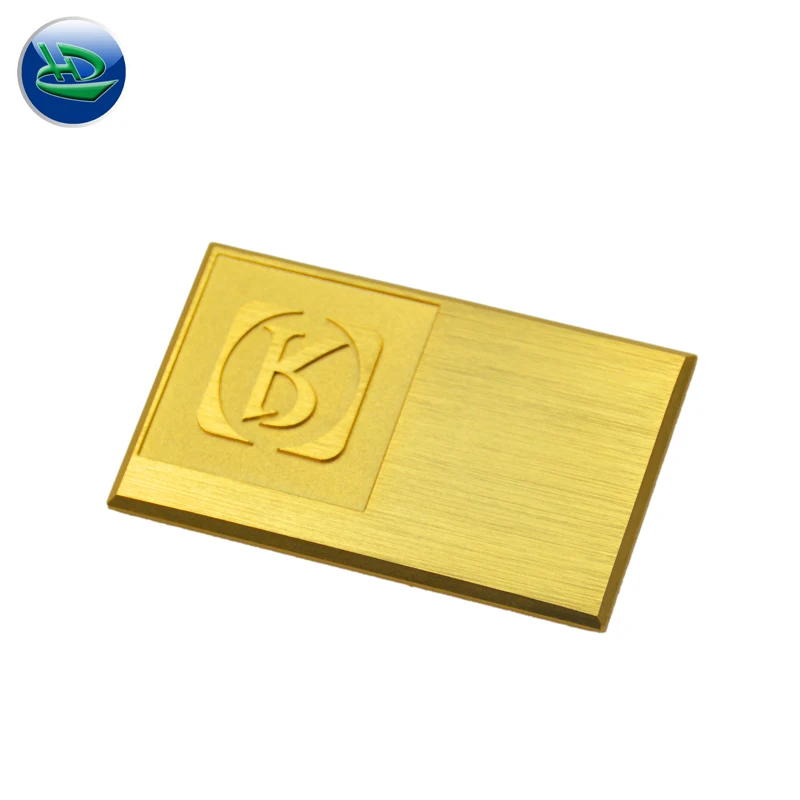 Custom mirror aluminum wine bottle curved nameplate badge metal aluminum logo