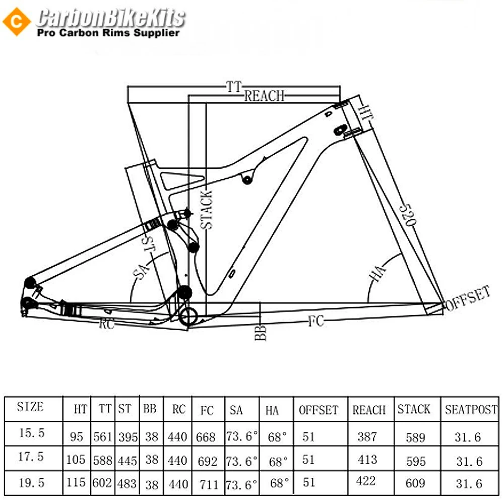 CarbonBikeKits All Mountain Bike Carbon Frame 29er MTB Frame boost 12x148mm BB92 Down Hill Frame