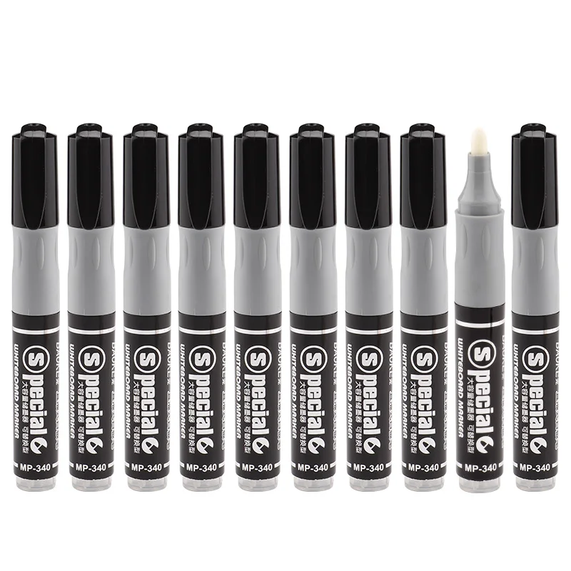 Dust-free whiteboard marker water pen erasable white board marker refill ink