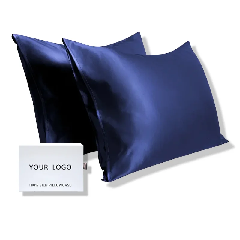 Anti-wrinkle natural silk pillowcase 6A grade 100% mulberry silk pillowcase new silver ion silk pillowcase
