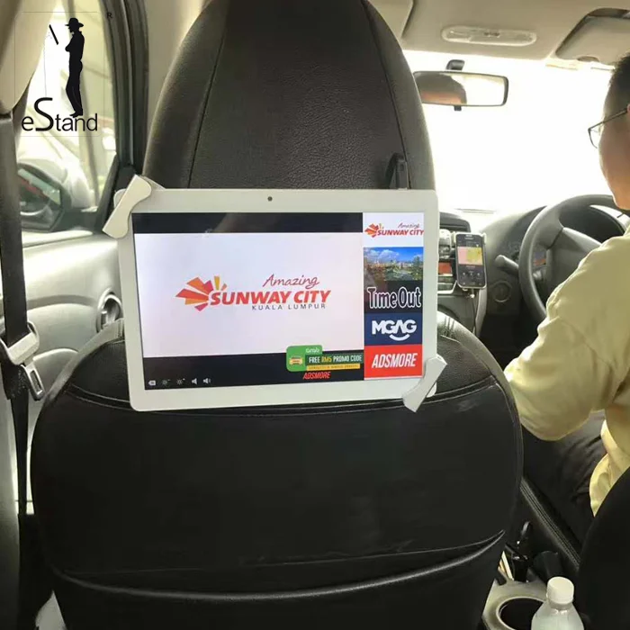 eStand BR24002Q android tablet safe mount auto/car/taxi display holder for back seat passenger