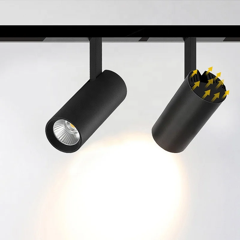 Jewelry Showcase Cabinet Led Spotlight Museum Exhibition Mini Magnetic Track Light Aluminum Display Lights for Shop