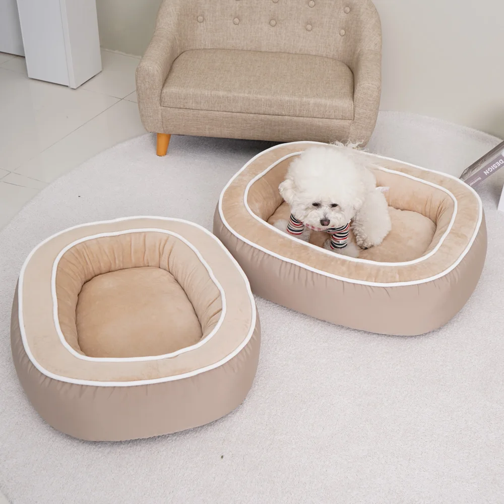 new wholesale price custom luxury washable  anti slip bottom pet  bed  sofa  dog couch with removable cover