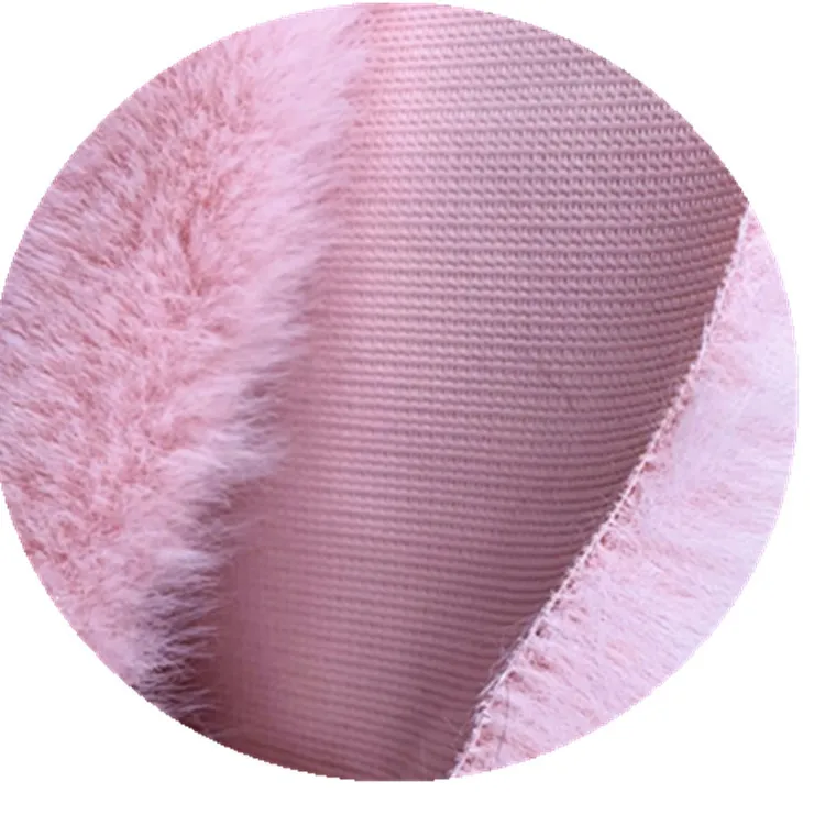 Wholesale 1550GSM 22mm Pile Faux Fur Colorful Thick Faux Fox Mink Fur Fabric For Garment Home Textile