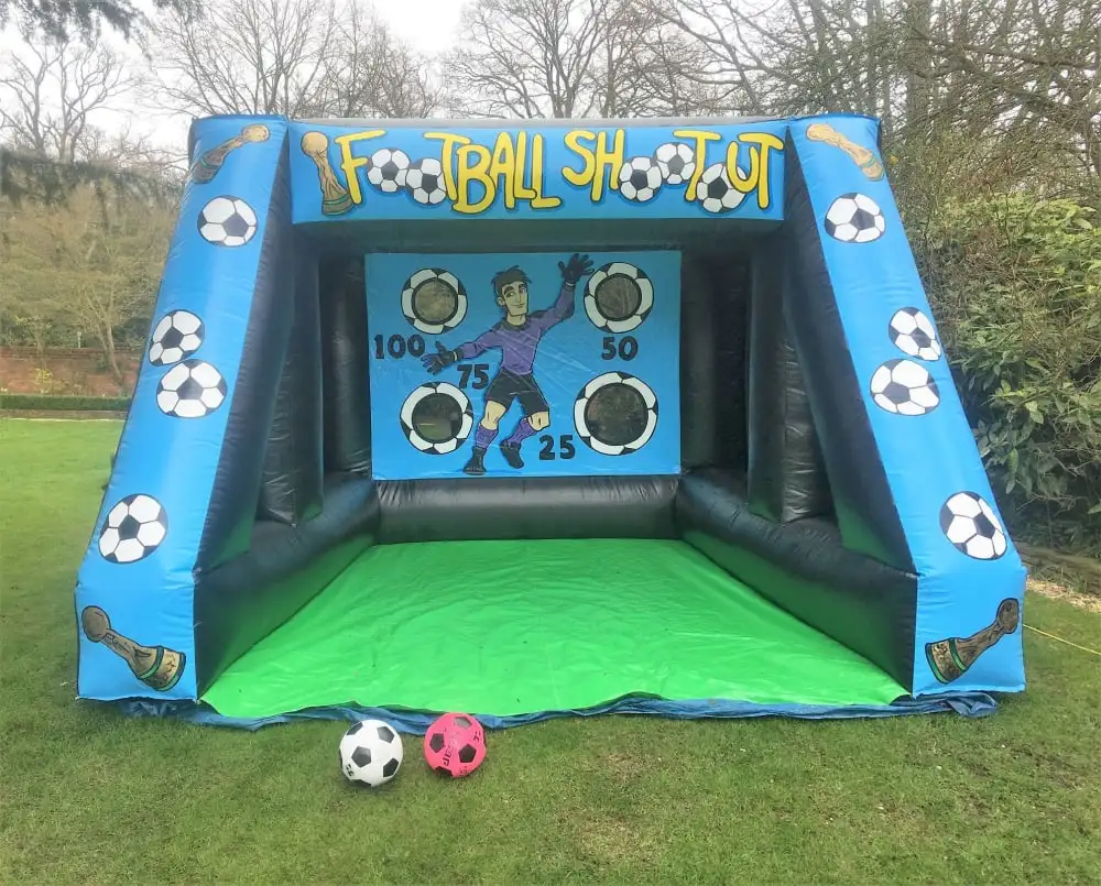 inflatable football penalty shootout games  inflatable soccer goal football shoot game for sale