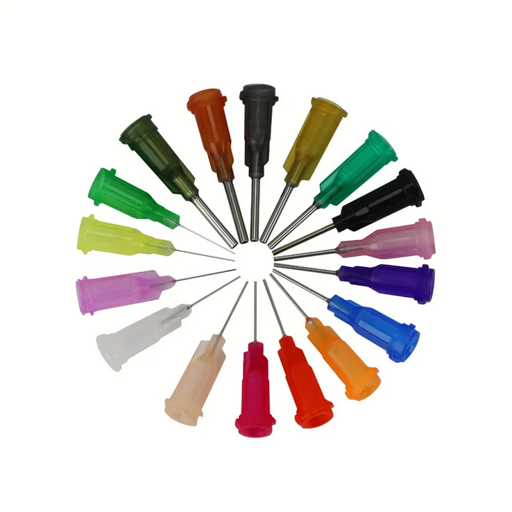 Wholesale Plastic Stainless Steel Tips Syringe Disposable Dispensing Needle 0.5 inch Syringe Needle For Injection