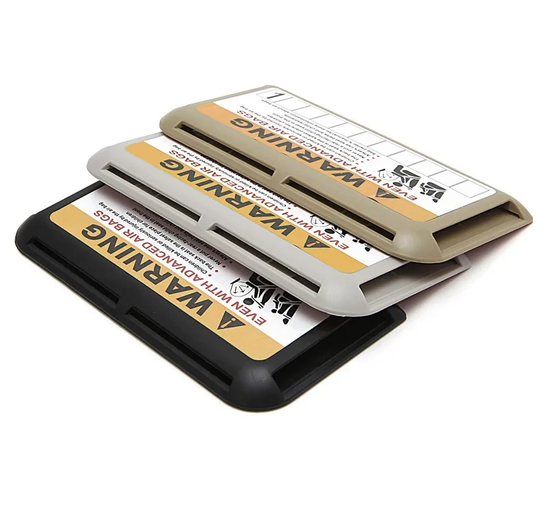 Sun Visor Organizer Card Holder Slot Plate Holder Warning Decoration Parking Card Car-styling