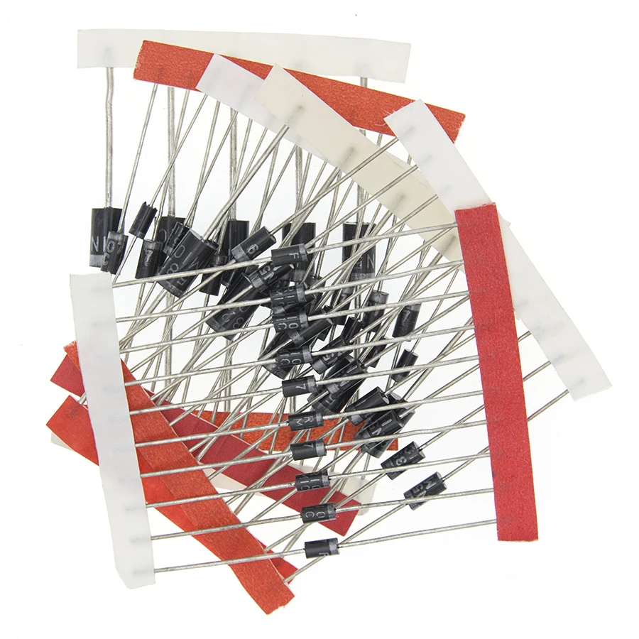 200 шт., набор диодов быстрого переключения Schottky, 1N4001, 1N4004, 1N4007, 1N5408, UF4007, FR207, 1N5817, 1N5819, 1N5822, 1N4148, RL207