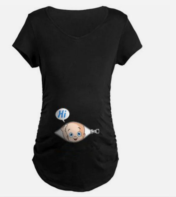 
Hot sell new plus size pregnant dress medium long round neck fashion simple women maternity clothes short sleeve t shirt 