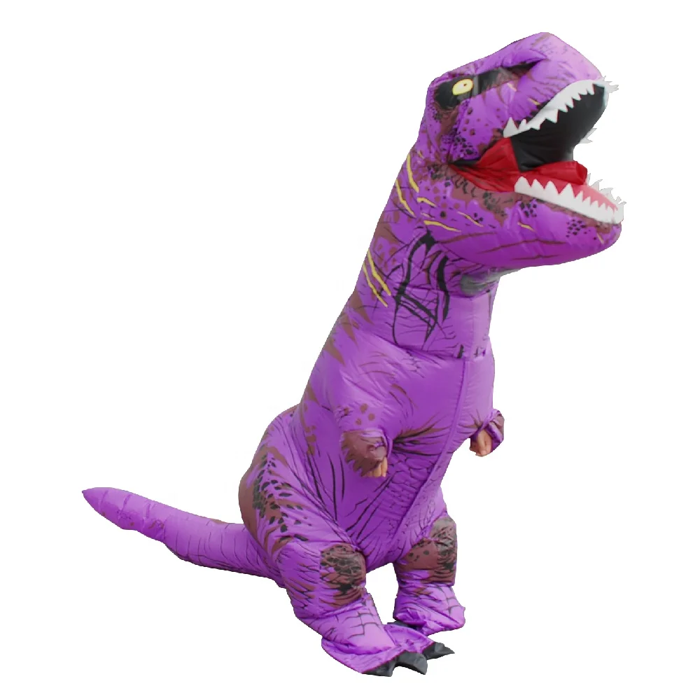 7 colours kids adult t-rex dinosaur costume inflatable