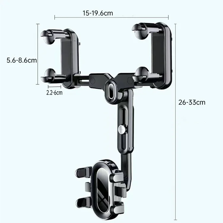 360 Rearview Mirror Phone Holder Universal Car Phone Holder Mount Car Rearview Mirror Mount Phone and GPS Holder