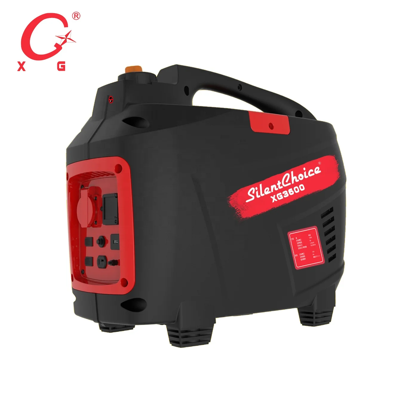 Бензиновый портативный 4.0kVA цифровой инверторный генератор лагерь 3600 Вт Мощный Бесшумный Генератор бензиновый Электрический старт двойной топливный генератор