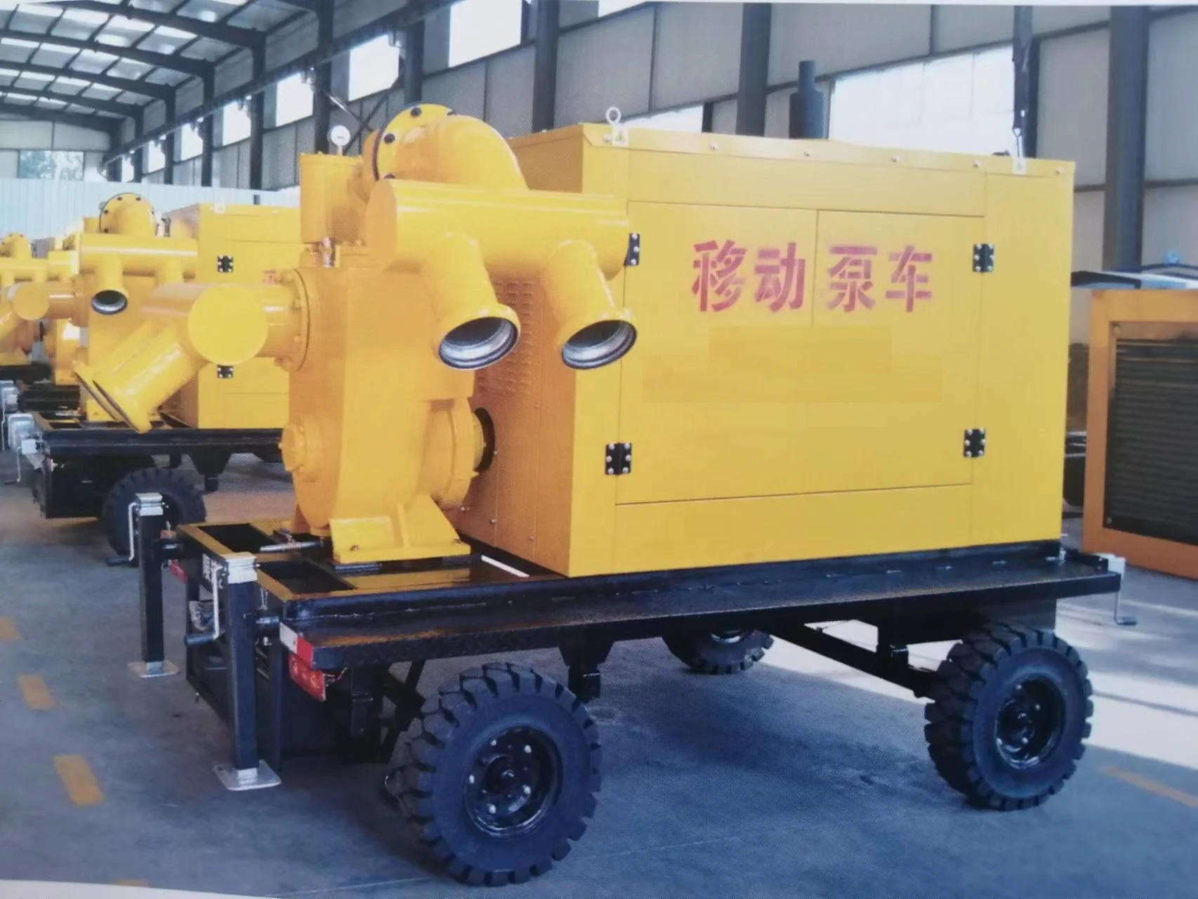 Cheap Price Trailer Big Capacity 16inch Diesel Water Pump For Irrigation or flood Dewatering pump