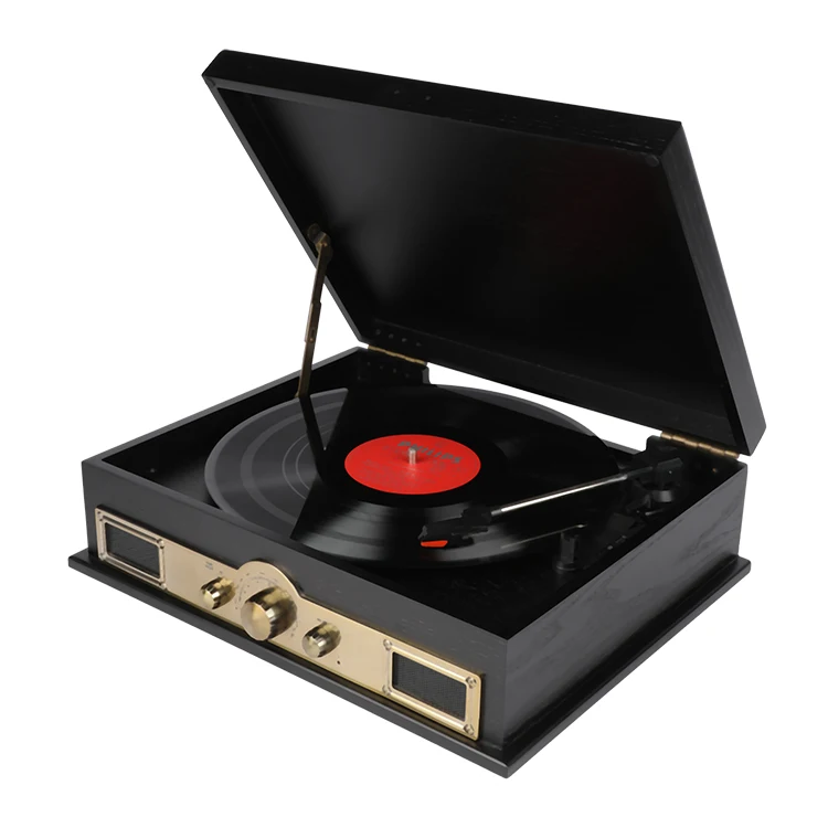 Home Audio cassette Equipment Portable Radio wooden turntable