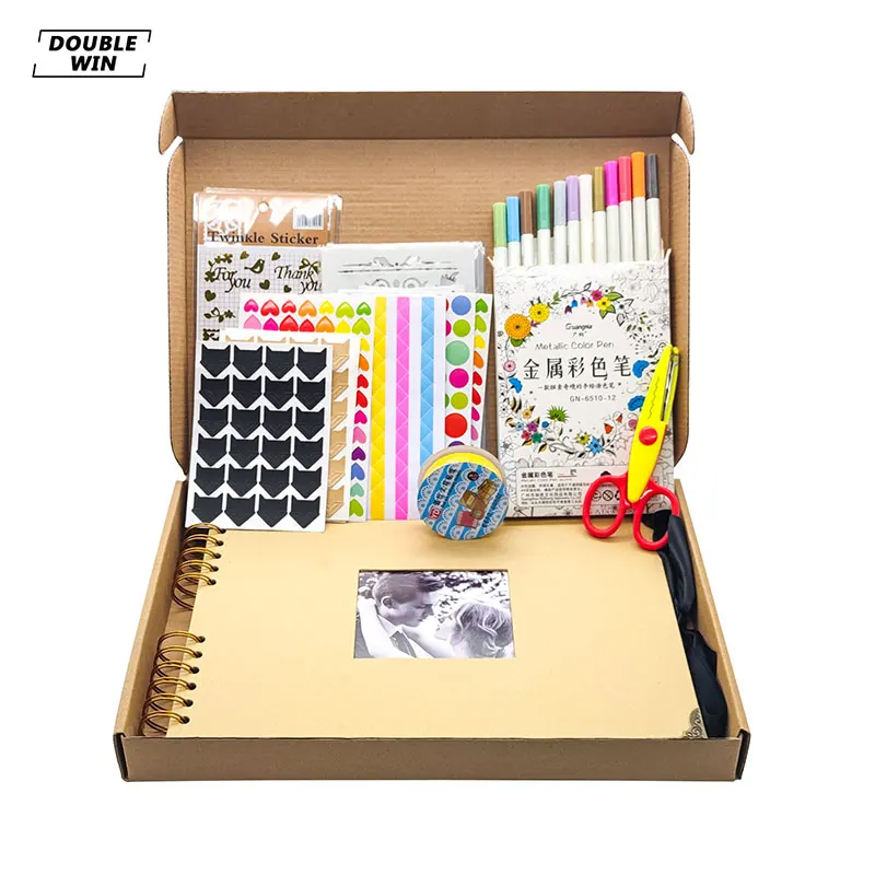 Набор спиральных фотоальбомов для скрапбукинга «сделай сам» оптом