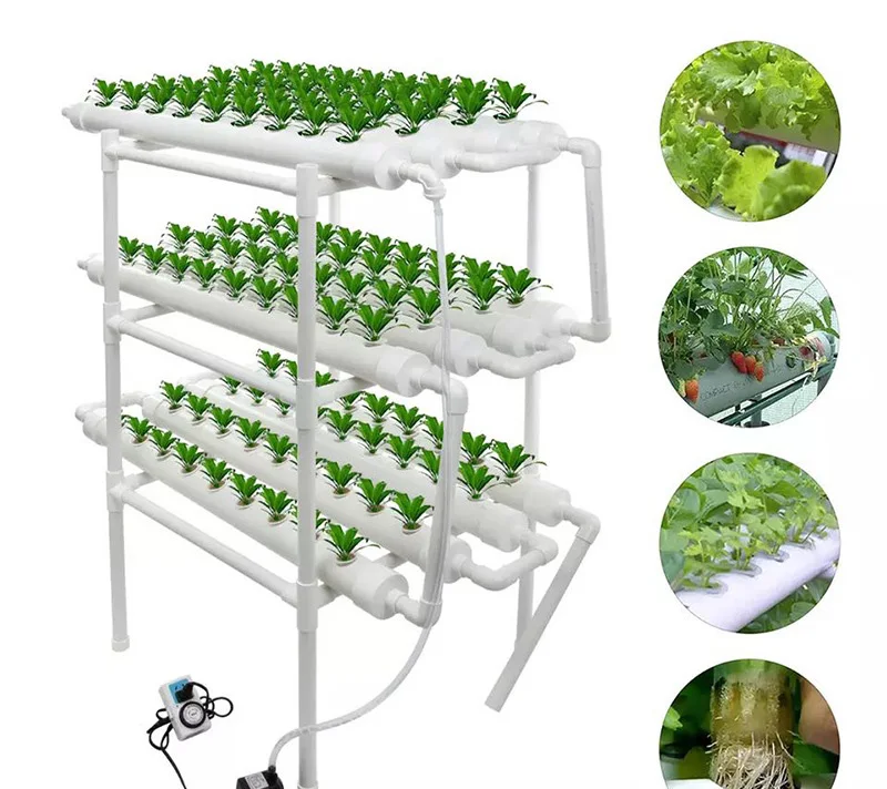 PVC greenhouse hydroponic planting system kit planting frame kit Rigid Pvc Hydroponic Channel Pipe