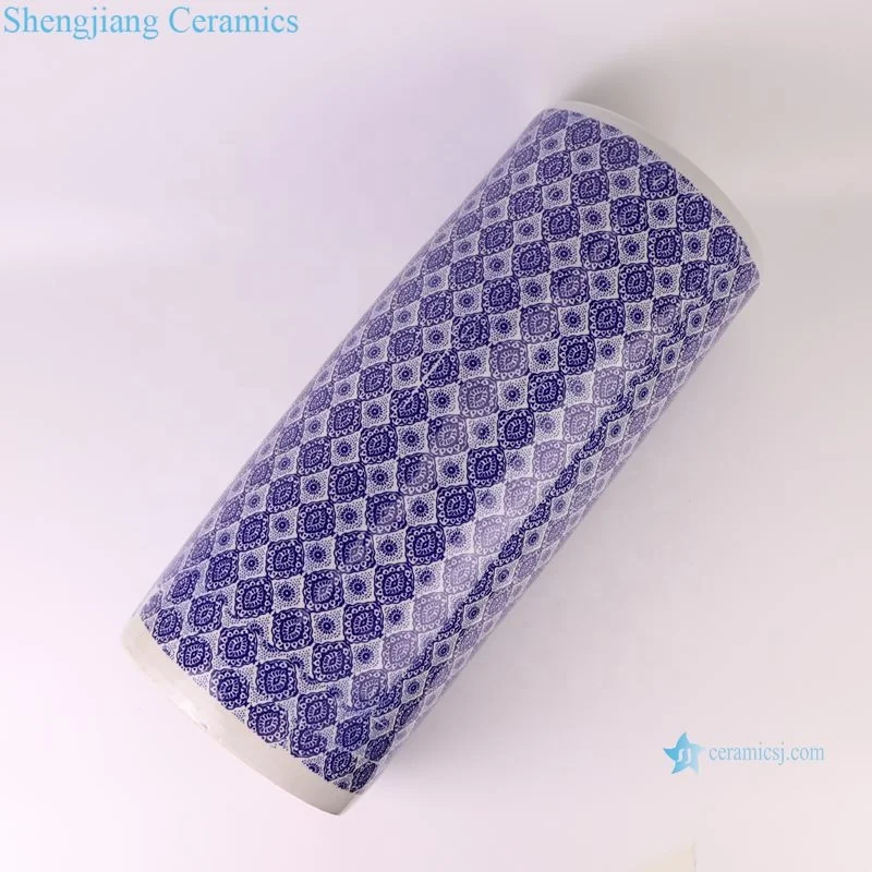 RXDA01-A  Jingdezhen High Quality and Low Price Porcelain Blue and White Flower Ceramic Quiver Umbrella Tube