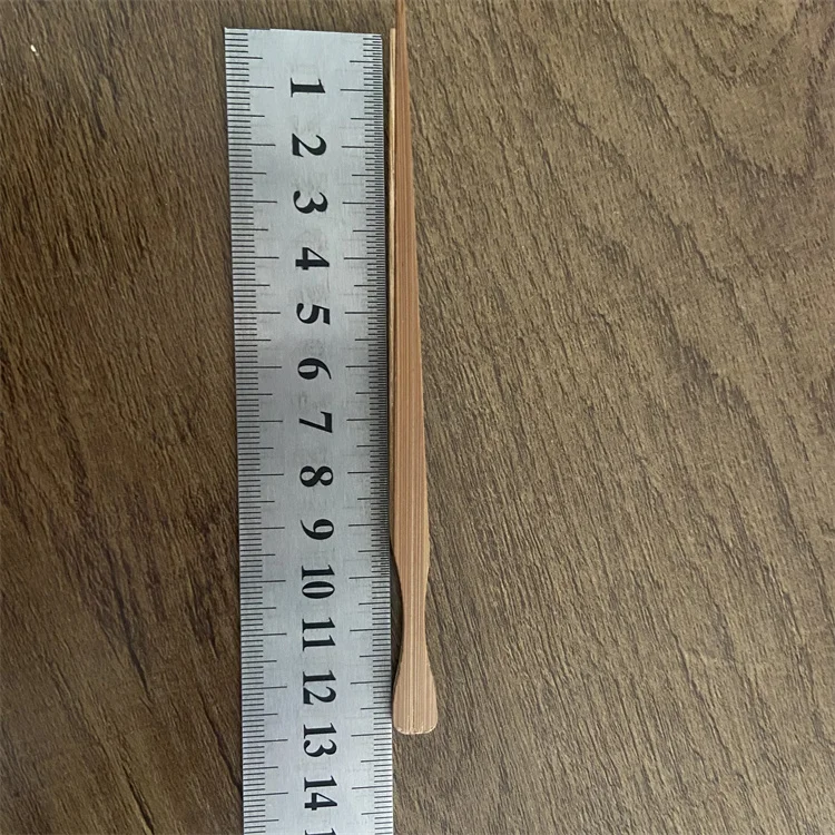 Bambus High Quality Small Serving Bamboo Food Clip Carbonized Color Mini Bamboo Tea Clip Tea Tongs With Logos