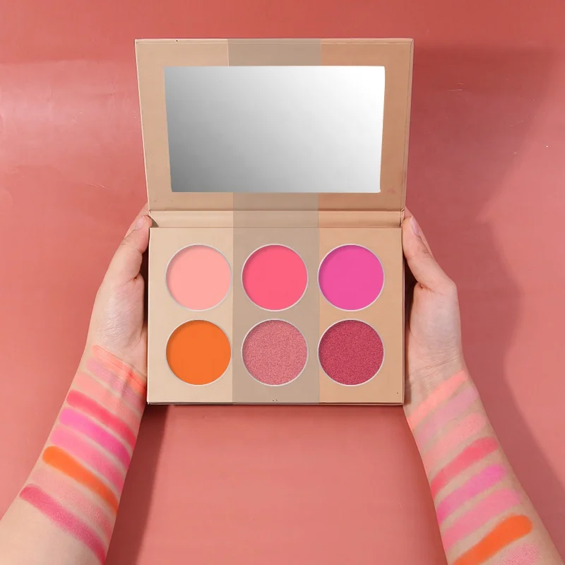 Makeup Princess Custom DIY Highlighter Blush Palette No Logo rubor resaltador Contour Blush Highlighter For Makeup