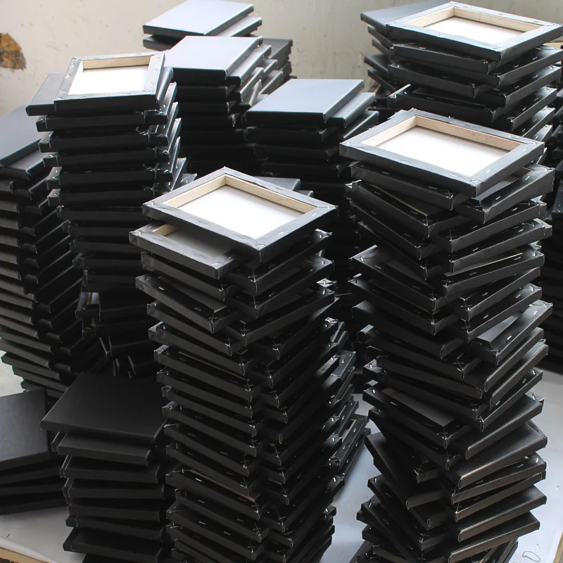 Wholesale Custom Various Size Top Quality Stretched Artist White Canvas For Painting