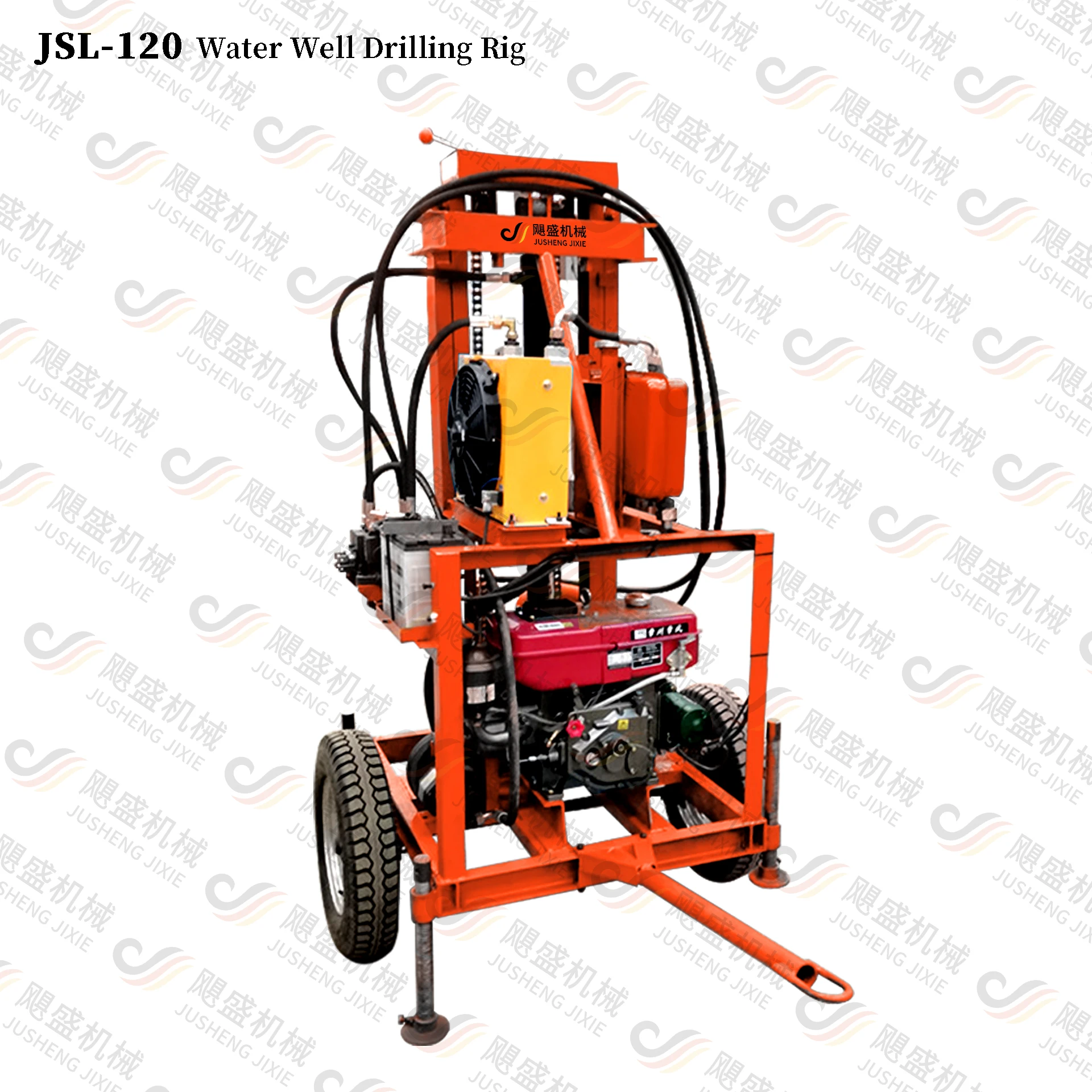 Diesel water well drilling rig 30m 50m 100m 150m 200m Bore Hole drilling machine with mud pump