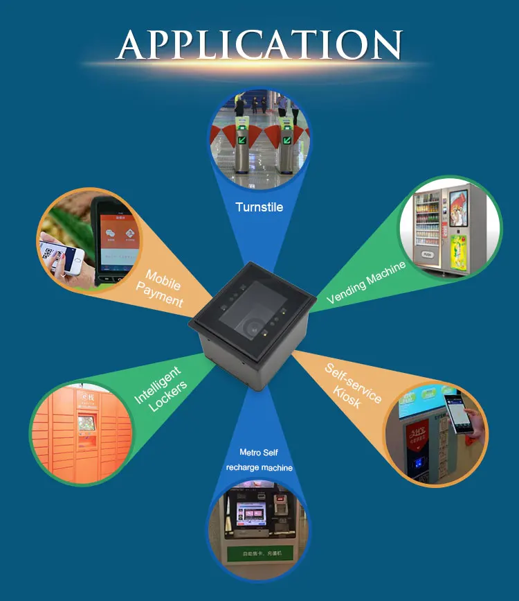Pdf417 RS232 USB Яркий 2D встроенный сканер штрих-кода модуль турникет qr-код считыватель