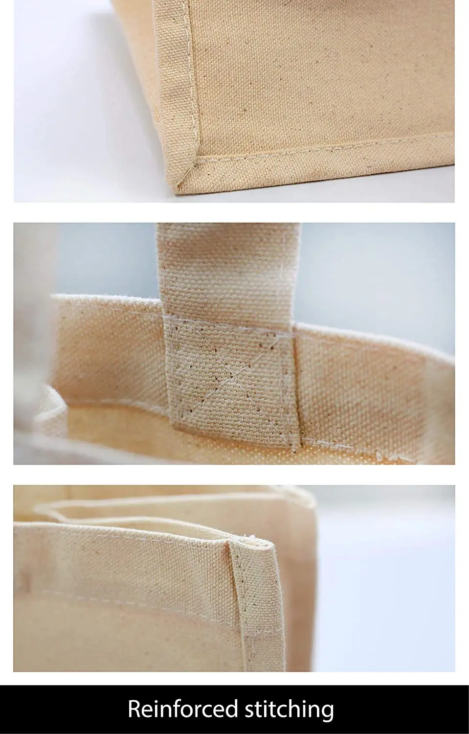 Reusable canvas grocery bag cotton handbag shopping bag