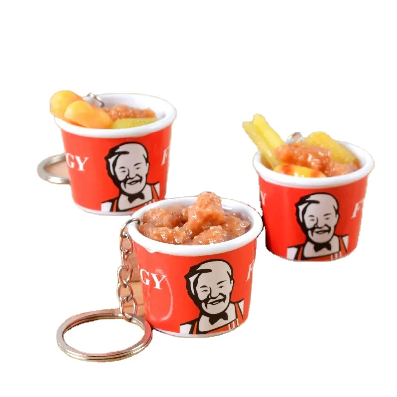 Имитация KFC брелок кулон киоск Эконом мини семейное ведро