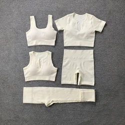 Hot Sale Ribbed Yoga Set Summer Seamless Fitness & Yoga Shorts Wear Set Biker Gym Activewear Leggings Set for Women