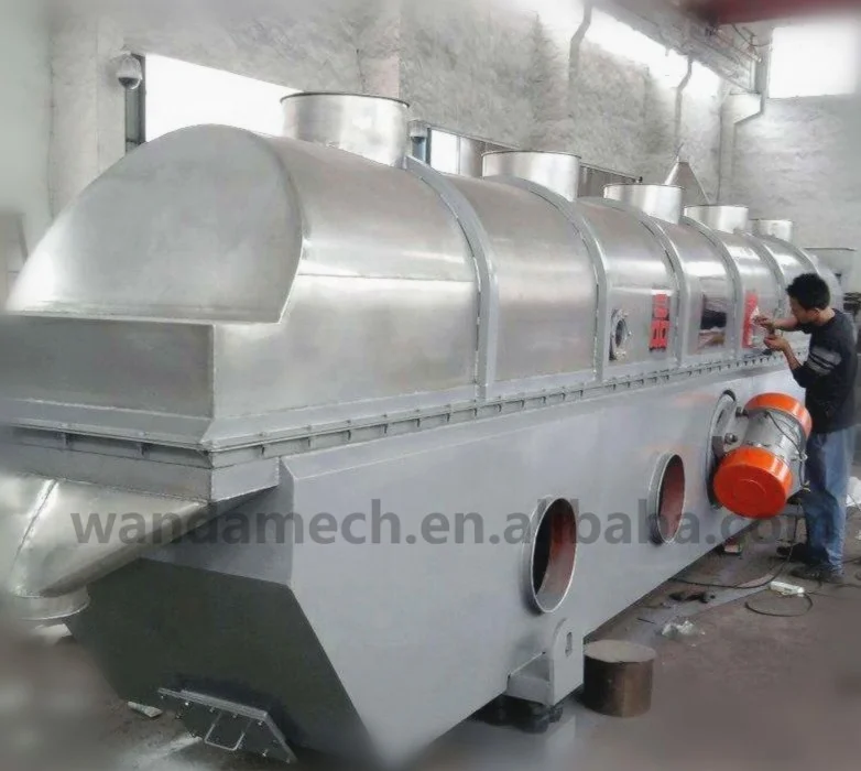Промышленная пищевая сушильная машина для морской соли, вибрационная флюидизированная сушилка для кровати