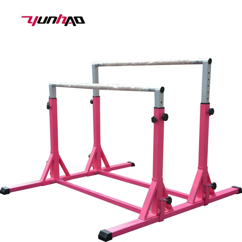 High Quality Gym Equipment Free Standing Kids Indoor Adjustable Gymnastics Uneven Parallel Bars For Training