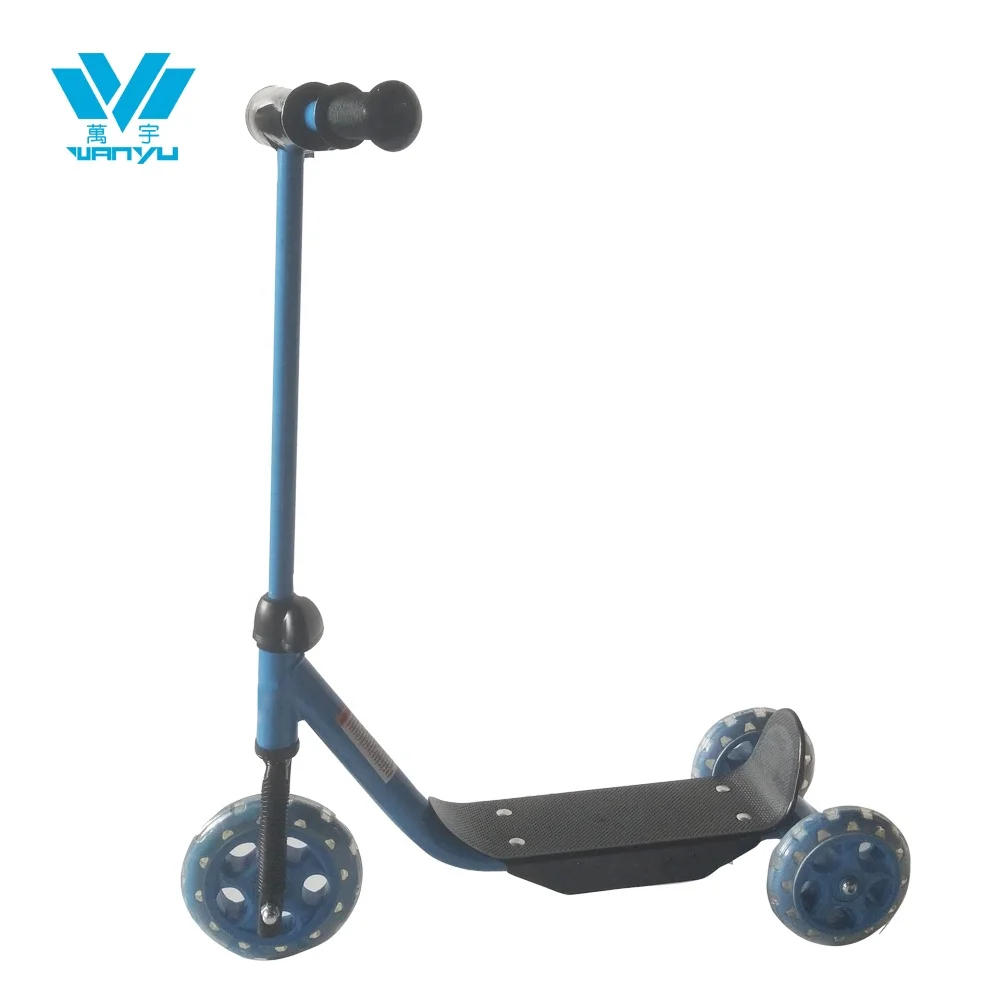 new 4 wheels led girl boy kick toy scooter baby adjustable foldable children foot scooter