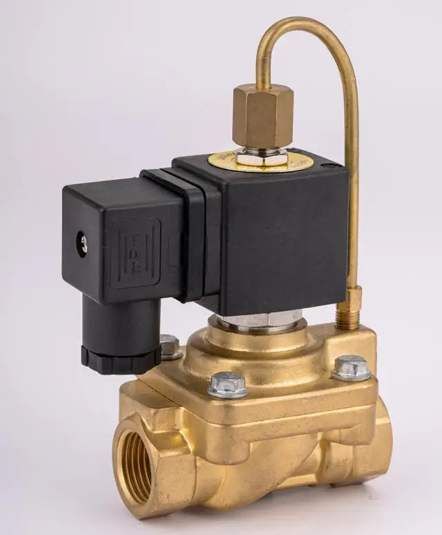 SLG321HP15B High-Pressure Solenoid Valve 1/2 inch Normally closed 220 Volt Max 50 Bar for Water Air Oil