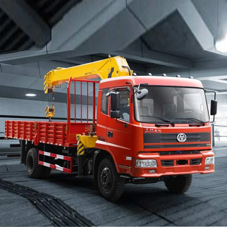 More Than 10 Years Production Experience Cargo Truck 10tons Straight Mounted Crane Truck