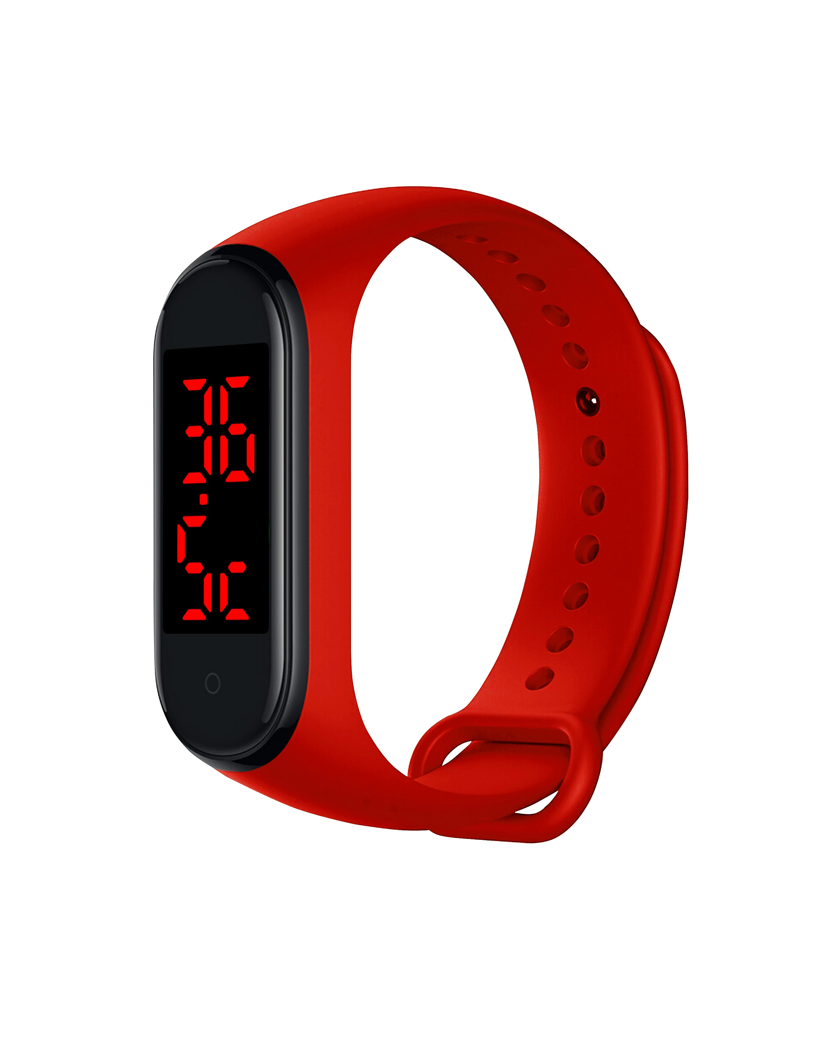 
Factory Direct Sale Led Display Charging Smart Bracelet usb charge certification kids temperature measure time bracelet 